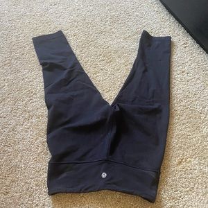 Lululemon crop leggings black. Size 2